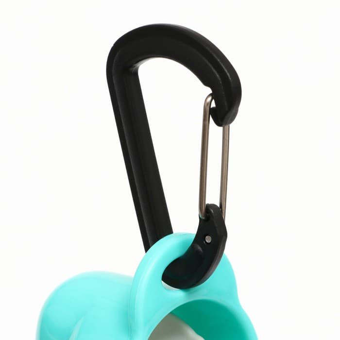 Поилка прогулочная фигурная, 500 мл, с мягким носиком, пластик, бирюзовая