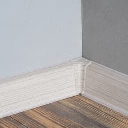 Плинтус напольный «Деконика», 55×2200 мм, цвет 253 ясень серый