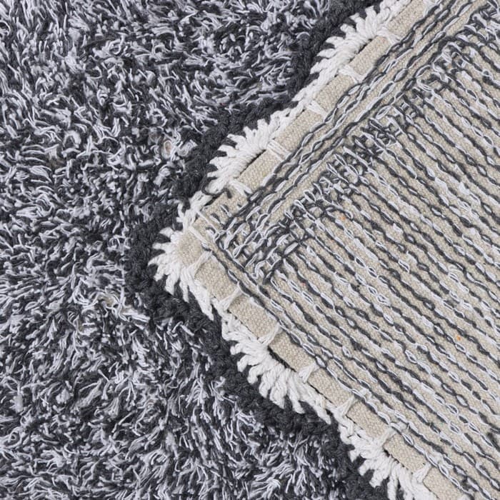 Коврик для дома Доляна «Тэя», 50×80 см, чёрный