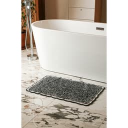 Коврик для дома Доляна «Тэя», 50×80 см, чёрный