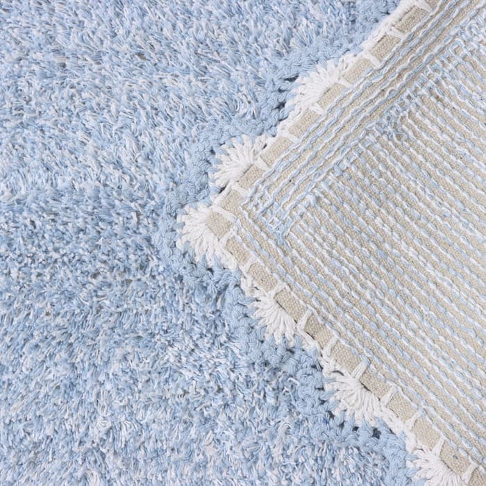 Коврик для дома Доляна «Тэя», 50×80 см, голубой