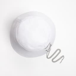 Панама женская MINAKU с цепочкой, белая, размер 56-58