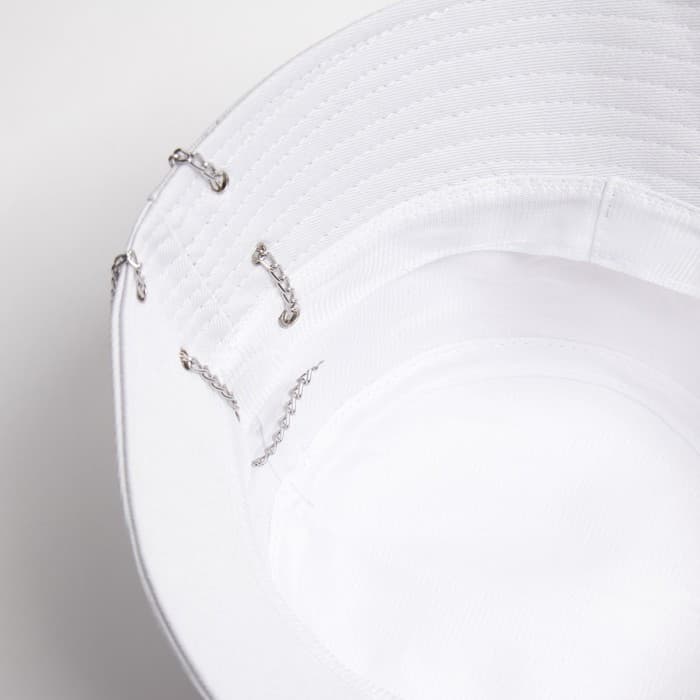 Панама женская MINAKU с цепочкой, белая, размер 56-58