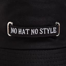 Панама унисекс MINAKU с надписью, чёрная, размер 56-58