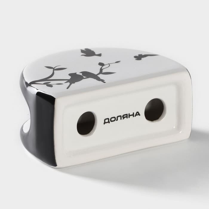 Салфетница Доляна «Весенний вечер», 9.5×4.3×7 см, доломит, белая