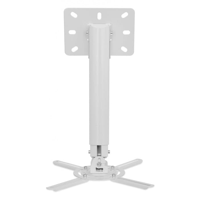 Кронштейн для проектора Buro PR05-W, потолочный, поворот и наклон, до 13.6 кг, белый