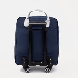 Сумка дорожная 2 в 1 на 4 колёсах 20", отдел на молнии, 4 наружных кармана, синяя
