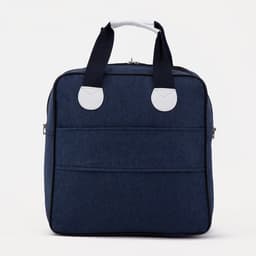 Сумка дорожная 2 в 1 на 4 колёсах 20", отдел на молнии, 4 наружных кармана, синяя