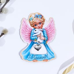 Магнит «Ангел» на пасху, 5.8×8.1 см