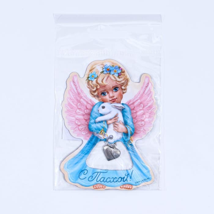 Магнит «Ангел» на пасху, 5.8×8.1 см