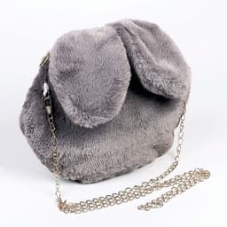 Сумка детская «Зайчик», 20×20 см, серая