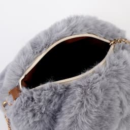 Сумка детская «Зайчик», 20×20 см, серая