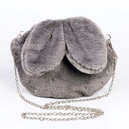 Сумка детская «Зайчик», 20×20 см, серая