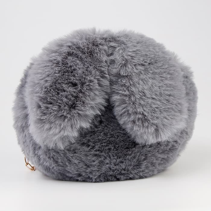 Сумка детская «Зайчик», 20×20 см, серая