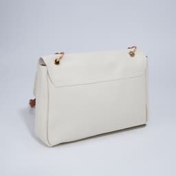 Сумка женская на клапане, цвет белый