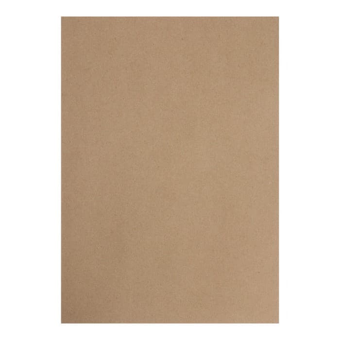 Крафт-бумага для рисования, графики и эскизов А4, 20 листов (210×300 мм), 175 г/м², в крафт папке, коричневая/серая