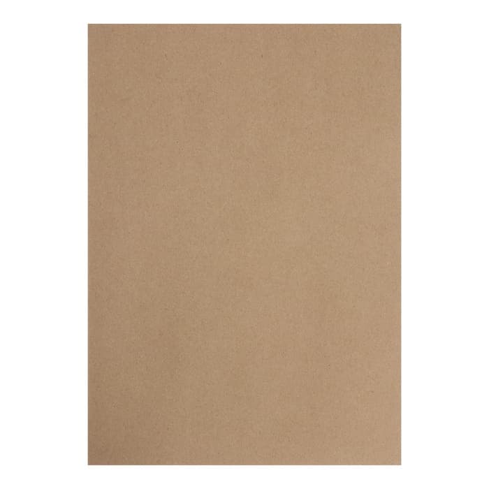 Крафт-бумага для рисования, графики и эскизов А4, 20 листов (210×300 мм), 175 г/м², в крафт папке, коричневая/серая