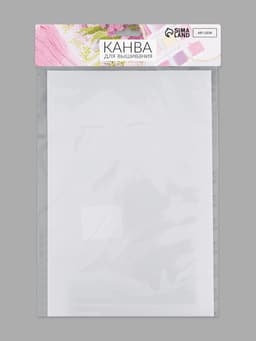 Канва для вышивания №16, 30×20 см, цвет белый