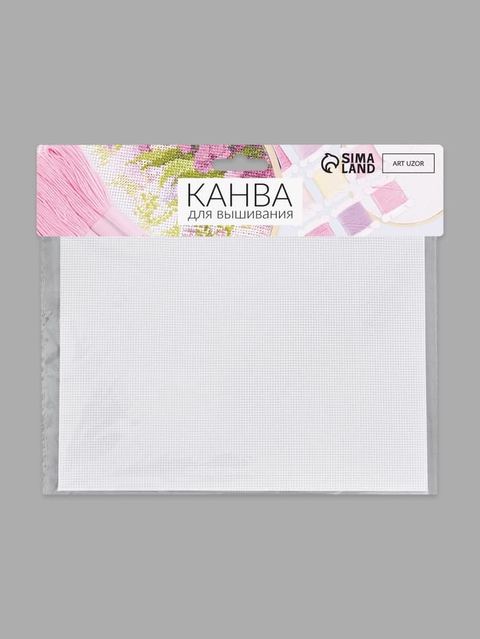 Канва для вышивания №18, 30×20 см, белая