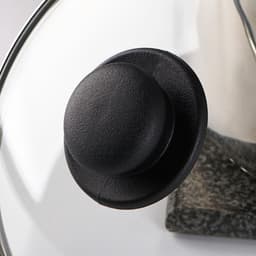 Крышка для сковороды и кастрюли Доляна, d=20 см, нержавеющий обод, пластиковая ручка, стекло, прозрачная