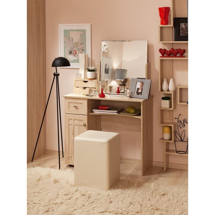 Столик туалетный Sherlock 53, 926×403×791 мм, цвет дуб сонома