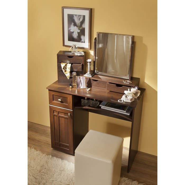 Столик туалетный Sherlock 53, 926×403×791 мм, цвет орех шоколадный