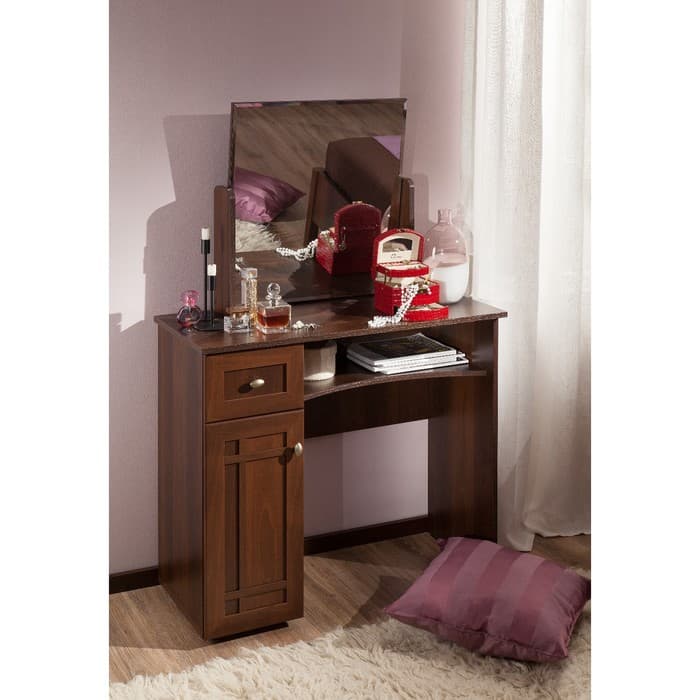 Столик туалетный Sherlock 53, 926×403×791 мм, цвет орех шоколадный