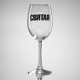Бокал для вина с надписью «Святая», 360 мл
