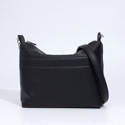 Сумка женская кросс-боди на молнии, 21.5×8×18 см, чёрная