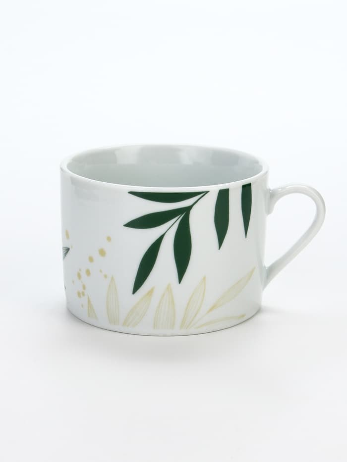 Чайная пара керамическая «Листья», 200 мл