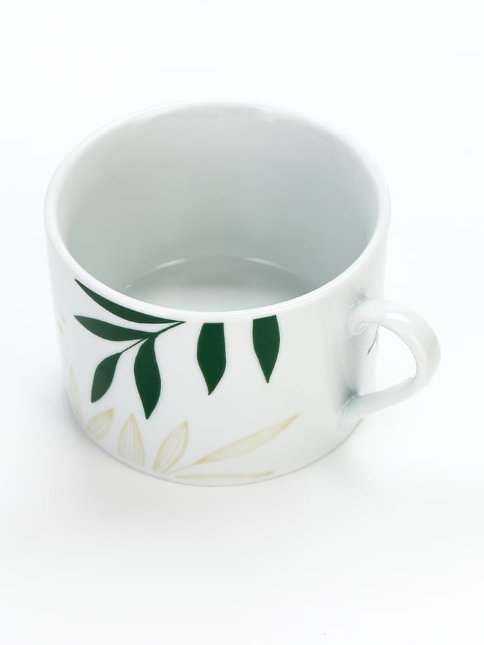 Чайная пара керамическая «Листья», 200 мл