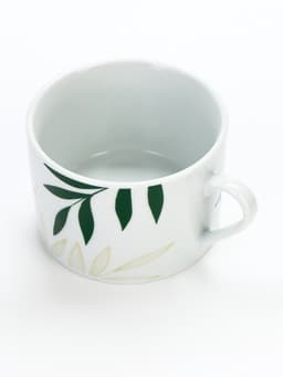 Чайная пара керамическая «Листья», 200 мл