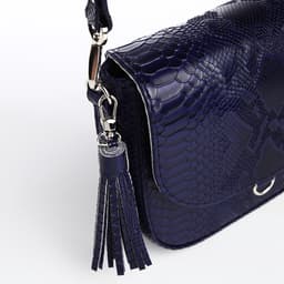 Сумка женская мессенджер TEXTURA на магните, 17×8×19 см, синяя