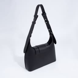 Сумка женская багет на молнии, 28×9×23 см, чёрная