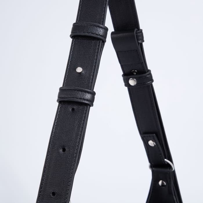 Сумка женская багет на молнии, 28×9×23 см, чёрная