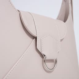 Сумка женская багет на молнии, 28×9×23 см, бежевая