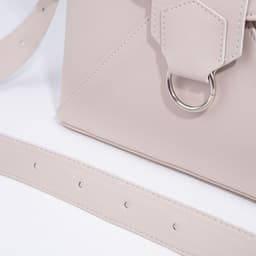 Сумка женская багет на молнии, 28×9×23 см, бежевая