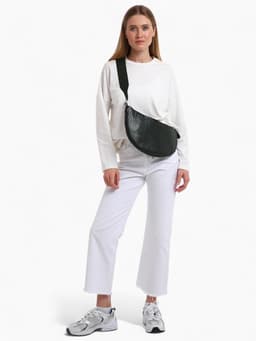 Сумка женская кросс-боди TEXTURA на молнии, 26×3×21 см, зелёная