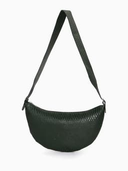 Сумка женская кросс-боди TEXTURA на молнии, 26×3×21 см, зелёная