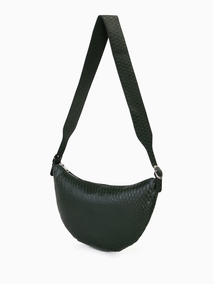 Сумка женская кросс-боди TEXTURA на молнии, 26×3×21 см, зелёная