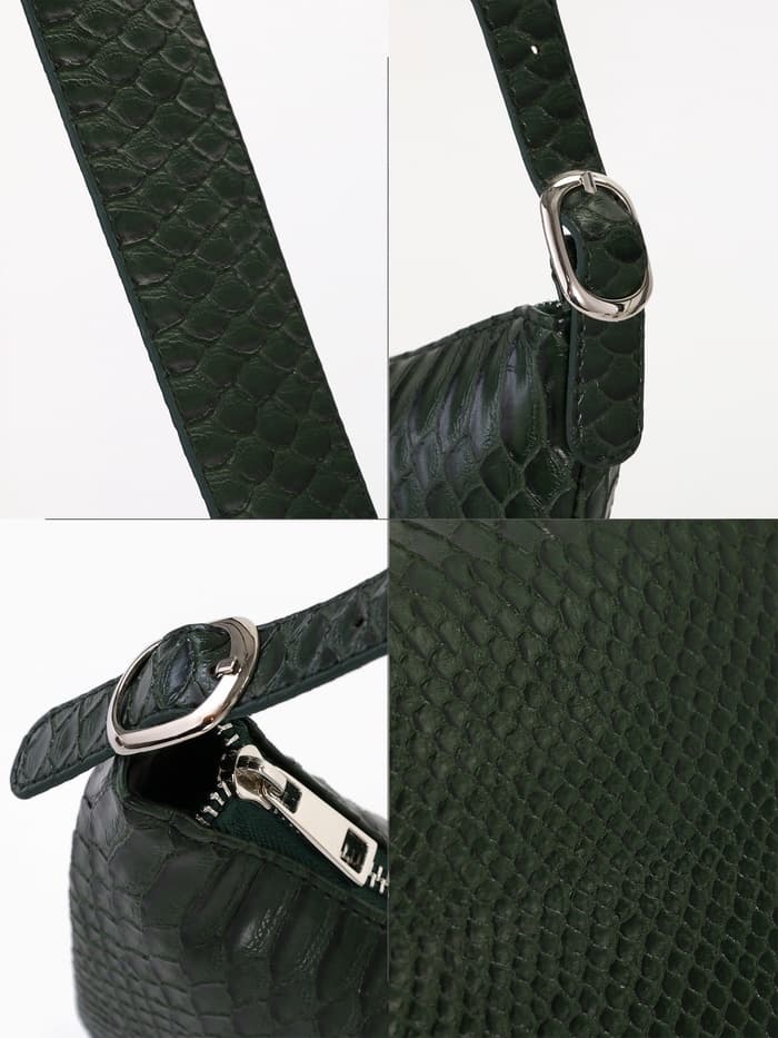 Сумка женская кросс-боди TEXTURA на молнии, 26×3×21 см, зелёная