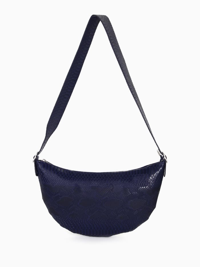 Сумка женская кросс-боди TEXTURA на молнии, 26×3×21 см, синяя