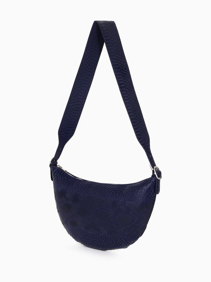 Сумка женская кросс-боди TEXTURA на молнии, 26×3×21 см, синяя