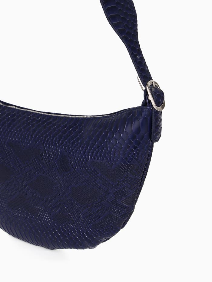 Сумка женская кросс-боди TEXTURA на молнии, 26×3×21 см, синяя