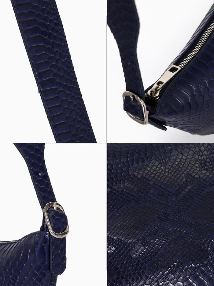 Сумка женская кросс-боди TEXTURA на молнии, 26×3×21 см, синяя