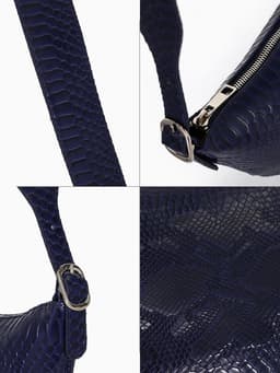 Сумка женская кросс-боди TEXTURA на молнии, 26×3×21 см, синяя