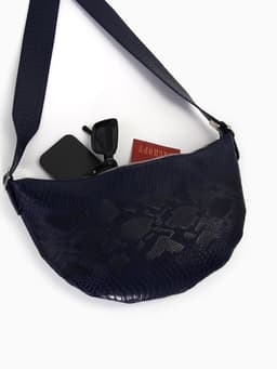 Сумка женская кросс-боди TEXTURA на молнии, 26×3×21 см, синяя