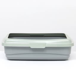 Лоток большой с бортиком Atlantis «Стандарт», 43×33×12.5 см, серый