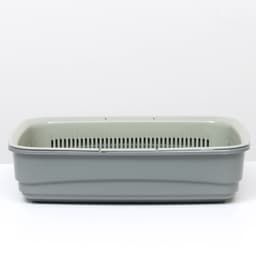 Лоток большой с сеткой Atlantis «Стандарт», 42×31×10 см, серый