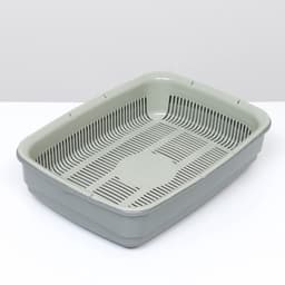 Лоток большой с сеткой Atlantis «Стандарт», 42×31×10 см, серый